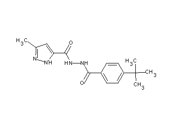 N'-(4-tert-butylbenzoyl)-3-methyl-1H-pyrazole-5-carbohydrazide N'-(4-tert-butylbenzoyl)-3-methyl-1H-pyrazole-5-carbohydrazide