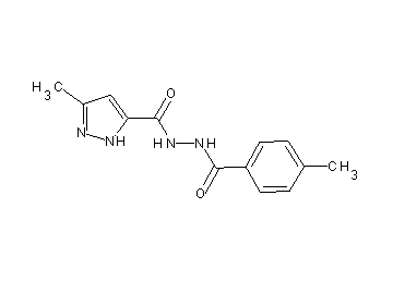 3-methyl-N'-(4-methylbenzoyl)-1H-pyrazole-5-carbohydrazide