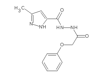 3-methyl-N'-(phenoxyacetyl)-1H-pyrazole-5-carbohydrazide