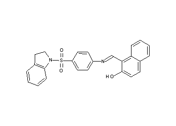 1-({[4-(2,3-dihydro-1H-indol-1-ylsulfonyl)phenyl]imino}methyl)-2-naphthol