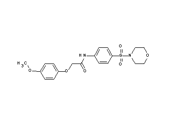 2-(4-methoxyphenoxy)-N-[4-(4-morpholinylsulfonyl)phenyl]acetamide