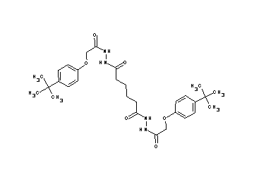 N'1,N'6-bis[(4-tert-butylphenoxy)acetyl]hexanedihydrazide