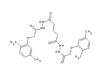 N'1,N'5-bis[(2,5-dimethylphenoxy)acetyl]pentanedihydrazide - Click Image to Close