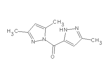 3,5-dimethyl-1-[(3-methyl-1H-pyrazol-5-yl)carbonyl]-1H-pyrazole