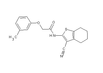 N-(3-cyano-4,5,6,7-tetrahydro-1-benzothien-2-yl)-2-(3-methylphenoxy)acetamide