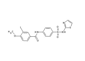 3-iodo-4-methoxy-N-{4-[(1,3-thiazol-2-ylamino)sulfonyl]phenyl}benzamide