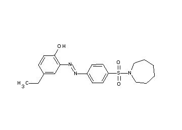 2-{[4-(1-azepanylsulfonyl)phenyl]diazenyl}-4-ethylphenol