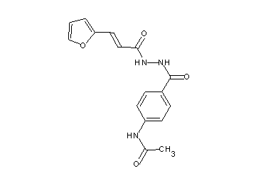 N-[4-({2-[3-(2-furyl)acryloyl]hydrazino}carbonyl)phenyl]acetamide