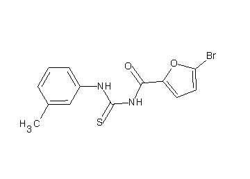 5-bromo-N-{[(3-methylphenyl)amino]carbonothioyl}-2-furamide