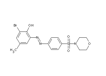 2-bromo-4-methyl-6-{[4-(4-morpholinylsulfonyl)phenyl]diazenyl}phenol