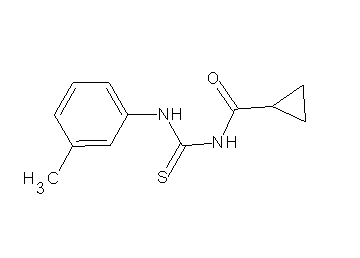 N-{[(3-methylphenyl)amino]carbonothioyl}cyclopropanecarboxamide