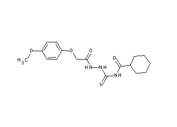 N-({2-[(4-methoxyphenoxy)acetyl]hydrazino}carbonothioyl)cyclohexanecarboxamide
