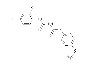 N-{[(2,4-dichlorophenyl)amino]carbonothioyl}-2-(4-methoxyphenyl)acetamide