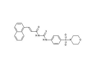 N-({[4-(4-morpholinylsulfonyl)phenyl]amino}carbonothioyl)-3-(1-naphthyl)acrylamide