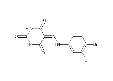 5-[(4-bromo-3-chlorophenyl)hydrazono]-2,4,6(1H,3H,5H)-pyrimidinetrione - Click Image to Close