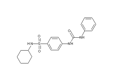 4-[(anilinocarbonyl)amino]-N-cyclohexylbenzenesulfonamide