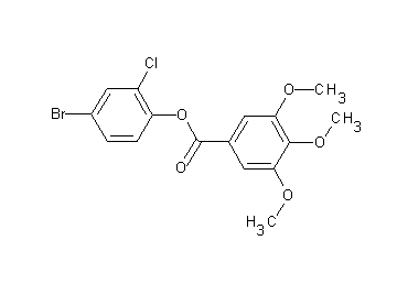 4-bromo-2-chlorophenyl 3,4,5-trimethoxybenzoate