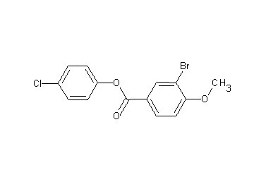 4-chlorophenyl 3-bromo-4-methoxybenzoate