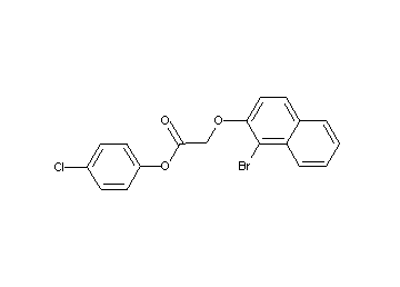 4-chlorophenyl [(1-bromo-2-naphthyl)oxy]acetate