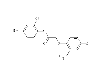 4-bromo-2-chlorophenyl (4-chloro-2-methylphenoxy)acetate