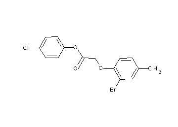 4-chlorophenyl (2-bromo-4-methylphenoxy)acetate