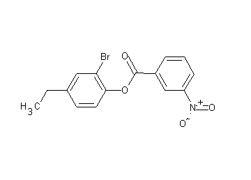 2-bromo-4-ethylphenyl 3-nitrobenzoate 2-bromo-4-ethylphenyl 3-nitrobenzoate