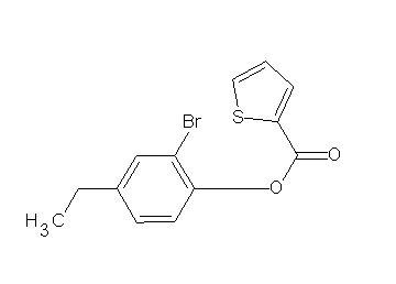 2-bromo-4-ethylphenyl 2-thiophenecarboxylate