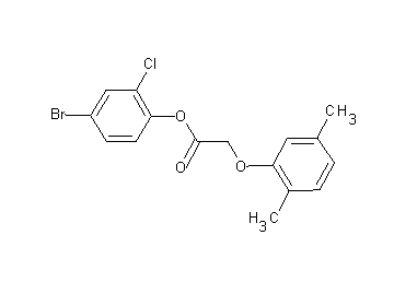 4-bromo-2-chlorophenyl (2,5-dimethylphenoxy)acetate