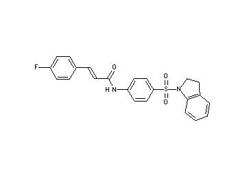 N-[4-(2,3-dihydro-1H-indol-1-ylsulfonyl)phenyl]-3-(4-fluorophenyl)acrylamide