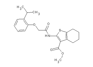 methyl 2-{[(2-isopropylphenoxy)acetyl]amino}-4,5,6,7-tetrahydro-1-benzothiophene-3-carboxylate