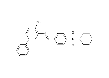 3-{[4-(1-piperidinylsulfonyl)phenyl]diazenyl}-4-biphenylol - Click Image to Close