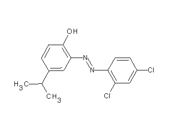 2-[(2,4-dichlorophenyl)diazenyl]-4-isopropylphenol