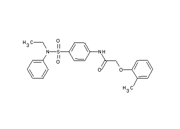 N-(4-{[ethyl(phenyl)amino]sulfonyl}phenyl)-2-(2-methylphenoxy)acetamide