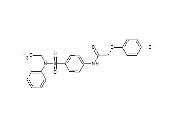 2-(4-chlorophenoxy)-N-(4-{[ethyl(phenyl)amino]sulfonyl}phenyl)acetamide