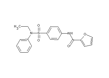 N-(4-{[ethyl(phenyl)amino]sulfonyl}phenyl)-2-furamide