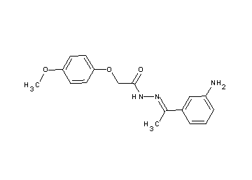 N'-[1-(3-aminophenyl)ethylidene]-2-(4-methoxyphenoxy)acetohydrazide
