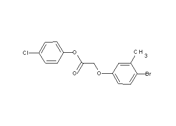 4-chlorophenyl (4-bromo-3-methylphenoxy)acetate