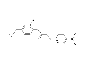 2-bromo-4-ethylphenyl (4-nitrophenoxy)acetate