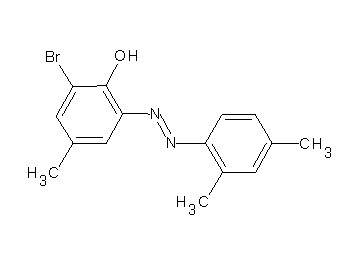 2-bromo-6-[(2,4-dimethylphenyl)diazenyl]-4-methylphenol