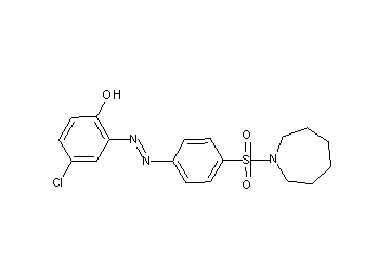 2-{[4-(1-azepanylsulfonyl)phenyl]diazenyl}-4-chlorophenol