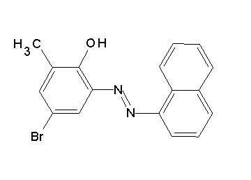 4-bromo-2-methyl-6-(1-naphthyldiazenyl)phenol