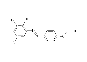 2-bromo-4-chloro-6-[(4-ethoxyphenyl)diazenyl]phenol