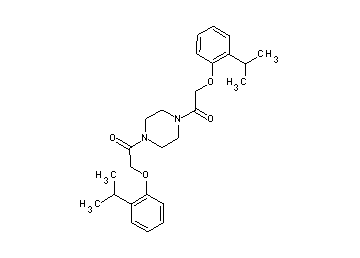 1,4-bis[(2-isopropylphenoxy)acetyl]piperazine