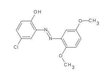 4-chloro-2-[(2,5-dimethoxyphenyl)diazenyl]phenol