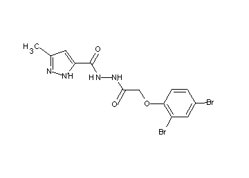 N'-[(2,4-dibromophenoxy)acetyl]-3-methyl-1H-pyrazole-5-carbohydrazide