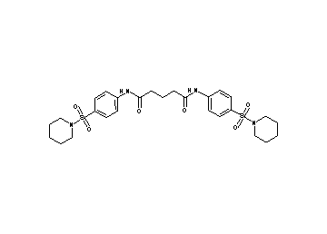 N,N'-bis[4-(1-piperidinylsulfonyl)phenyl]pentanediamide