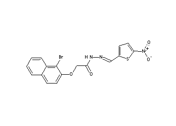 2-[(1-bromo-2-naphthyl)oxy]-N'-[(5-nitro-2-thienyl)methylene]acetohydrazide