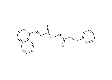 3-(1-naphthyl)-N'-(3-phenylpropanoyl)acrylohydrazide