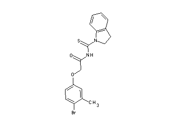 2-(4-bromo-3-methylphenoxy)-N-(2,3-dihydro-1H-indol-1-ylcarbonothioyl)acetamide