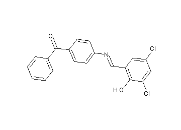 {4-[(3,5-dichloro-2-hydroxybenzylidene)amino]phenyl}(phenyl)methanone